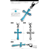 ターコイズペンダントホーリークロストップのみメンズネックレスシルバー925アクセ… | シルバーアクセサリーBinich  | 詳細画像3 