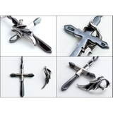 ブラックウィングクロスペンダントトップのみメンズネックレスシルバー925アクセサ… | シルバーアクセサリーBinich  | 詳細画像2 