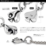 アラベスクトランプスペードペンダント2mmアズキチェーンセットシルバーBinic… | シルバーアクセサリーBinich  | 詳細画像3 