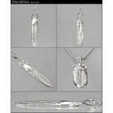 メディスンホイールフェザーペンダント3mmアズキチェーンセットメンズネックレスネ… | シルバーアクセサリーBinich  | 詳細画像3 