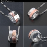 (1 3mmアズキスチール40cm)ステンレススチールペンダントFピンクゴールド… | シルバーアクセサリーBinich  | 詳細画像3 