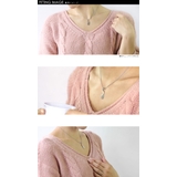 ステンレススチールペンダントGピンクゴールドチェーンセットネックレスレディースハ… | シルバーアクセサリーBinich  | 詳細画像3 