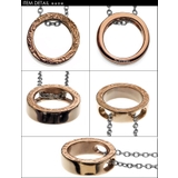 ステンレススチールペンダントIピンクゴールドチェーンセットネックレスレディースハ… | シルバーアクセサリーBinich  | 詳細画像2 