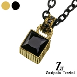 zanipoloterziniザニポロタルツィーニスクエアブラックジルコニアペン… | シルバーアクセサリーBinich | 詳細画像1