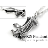 イーグルエイムペンダントネックレスシルバー3mmアズキチェーンセットBinich… | シルバーアクセサリーBinich  | 詳細画像1 