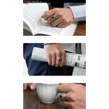 レッドストーンカレッジリングシルバー925アクセサリー指輪Binichビニッチ | シルバーアクセサリーBinich  | 詳細画像2 