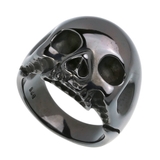 ブラックスカルリングシルバー指輪Binichビニッチ | シルバーアクセサリーBinich | 詳細画像1