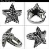 ネイティブビッグスターリングメンズ星ネイティブ指輪Binichビニッチ | シルバーアクセサリーBinich  | 詳細画像3 