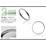 2mm幅シンプル甲丸リングシルバーペアリングにもお薦め指輪Binichビニッチ | シルバーアクセサリーBinich  | 詳細画像2 