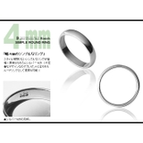4mm幅シンプル甲丸リングシルバーペアリングにもお薦め指輪Binichビニッチ | シルバーアクセサリーBinich | 詳細画像2
