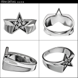 ジルコニアスターリング星指輪Binichビニッチ | シルバーアクセサリーBinich | 詳細画像3