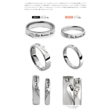 ペア販売ツージルコニアハートペアリングシルバー925アクセサリー指輪Binich… | シルバーアクセサリーBinich | 詳細画像3