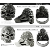 パヴェアンガースカルリングシルバー925アクセサリー指輪Binichビニッチ | シルバーアクセサリーBinich | 詳細画像2