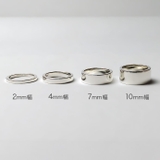 7mm幅シンプル平打ちリングシルバー925アクセサリー指輪Binichビニッチ | シルバーアクセサリーBinich | 詳細画像8