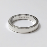 4mm幅シンプル平打ちリングシルバー925アクセサリー指輪Binichビニッチ | シルバーアクセサリーBinich | 詳細画像3