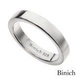 4mm幅シンプル平打ちリングシルバー925アクセサリー指輪Binichビニッチ | シルバーアクセサリーBinich | 詳細画像1
