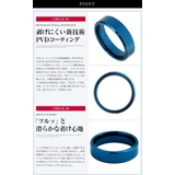 6mm幅カラースチールリングブルーブラックシルバーステンレススチールシンプル青色… | シルバーアクセサリーBinich  | 詳細画像4 