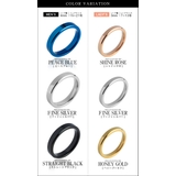 ペア販売カラースチールペアリングペアリングメンズ指輪ペアサイズシルバーゴールドブ… | シルバーアクセサリーBinich  | 詳細画像2 