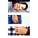 ペア販売カラースチールペアリングペアリングメンズ指輪ペアサイズシルバーゴールドブ… | シルバーアクセサリーBinich  | 詳細画像3 