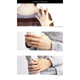 ペア販売カラースチールペアリングペアリングメンズ指輪ペアサイズシルバーゴールドブ… | シルバーアクセサリーBinich  | 詳細画像4 