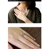 ステンレススチールリングBシルバージルコニアステンレススチールアクセサリー指輪B… | シルバーアクセサリーBinich  | 詳細画像2 