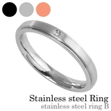 ステンレススチールリングBシルバージルコニアステンレススチールアクセサリー指輪B… | シルバーアクセサリーBinich  | 詳細画像1 