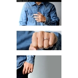 ステンレススチールリングIシルバーメンズハワイアン指輪Binichビニッチ | シルバーアクセサリーBinich  | 詳細画像3 