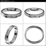 ステンレススチールリングJシルバーメンズハワイアン指輪Binichビニッチ | シルバーアクセサリーBinich  | 詳細画像2 