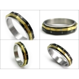 ダブルポリゴンスチールリングスリムステンレスアクセサリー指輪Binichビニッチ | シルバーアクセサリーBinich  | 詳細画像2 