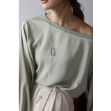 SILVER | オーバルロングチェーンネックレス 88-004295 | BONJOUR SAGAN