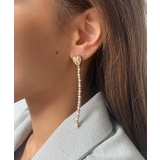 ハートビーズピアス emouv ピアス ゴールド アクセサリー シンプル | BUYSENSE | 詳細画像1 