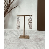 シルバー | デザインチェーンフープピアス emouv ピアス | BUYSENSE