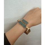 ブルー | ダブルマーブルプレートブレスレット emouv ブレスレット | BUYSENSE