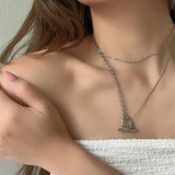 シルバー | マンテルロングネックレス emouv by | BUYSENSE