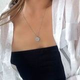 シルバー | サークルプレートネックレス emouv by | BUYSENSE