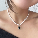 ブラックスクエアパールネックレス emouv by | BUYSENSE | 詳細画像1 