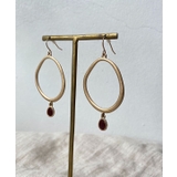 レッド | ヴィンテージサークルデザインピアス emouv ピアス | BUYSENSE