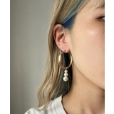 3連パールリングピアス emouv ピアス | BUYSENSE | 詳細画像1 