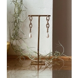 ゴールド | ドロップパールチェーンピアス emouv ピアス | BUYSENSE