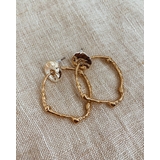 ゴールド | ユニークフープピアス emouv ピアス | BUYSENSE