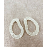 ホワイト | べっ甲フープピアス emouv ピアス | BUYSENSE