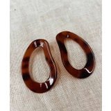 ブラウン | べっ甲フープピアス emouv ピアス | BUYSENSE