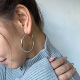 シルバー | シンプルフープピアス emouv by | BUYSENSE