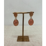 ピンク | ヴィンテージカラーストーンピアス emouv ピアス | BUYSENSE