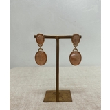 ベージュ | ヴィンテージカラーストーンピアス emouv ピアス | BUYSENSE