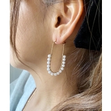 ゴールド | パールロングフープピアス emouv ピアス | BUYSENSE