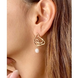 ゴールド | ユニークデザインパールピアス emouv ピアス | BUYSENSE