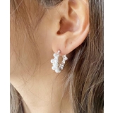 シルバー | ミニパールフープピアス emouv ピアス | BUYSENSE