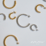 ツイストシンプルフープピアス emouv by | BUYSENSE | 詳細画像1 