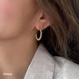 ツイストシンプルフープピアス emouv by | BUYSENSE | 詳細画像2 